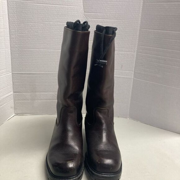 LANDS’  END Women’s Fully Lined Thick Sole Knee High Boots Brown Size 8M - Picture 5 of 12